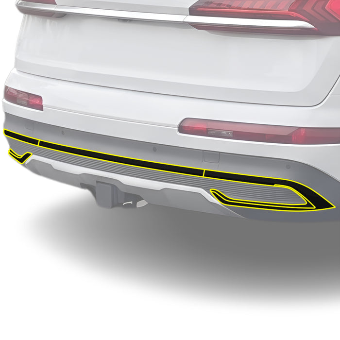 Fits Audi Q7 2020-2024 Vinyl Chrome Delete Grille Blackout Decal Stickers Overlay Film - Bogar Tech Designs