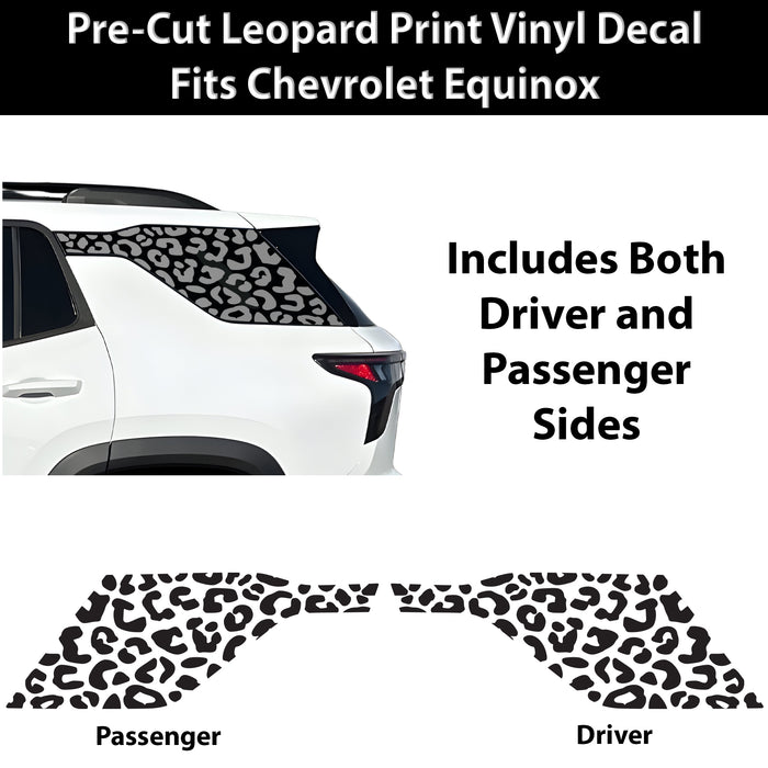 Fits Chevrolet Equinox 2025-2027 Animal Leopard Cheetah Cow Window Vinyl Decal Stickers - Bogar Tech Designs