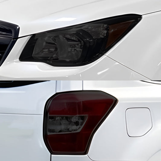 Fits Subaru Forester 2014-2018 Full Headlight Taillight Precut Smoked PPF Tint Kit Film Overlay  - Bogar Tech Designs