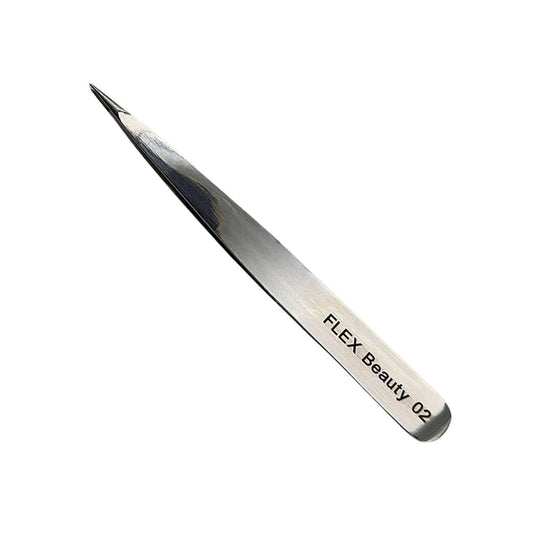 FLEX Beauty Fiber Tip Eyebrow Tweezers - 02 Sharp - The Beauty House Shop