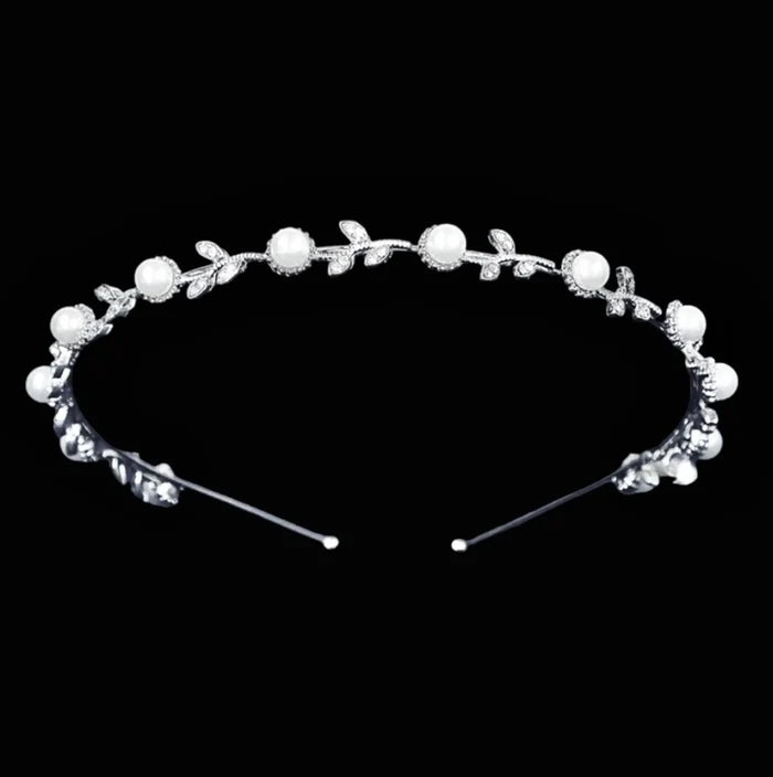 Wedding Hair Accessories - Pearl and Crystal Bridal Headband