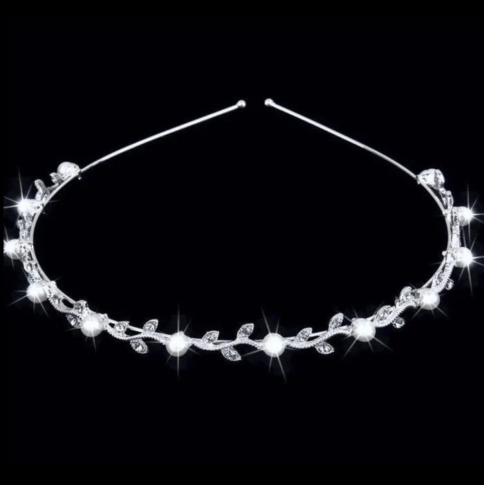 Wedding Hair Accessories - Pearl and Crystal Bridal Headband