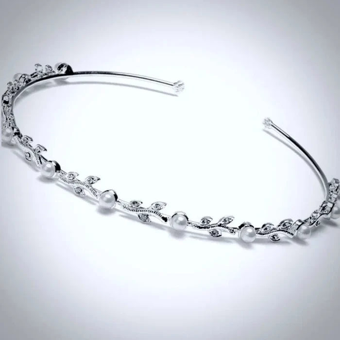 Wedding Hair Accessories - Pearl and Crystal Bridal Headband