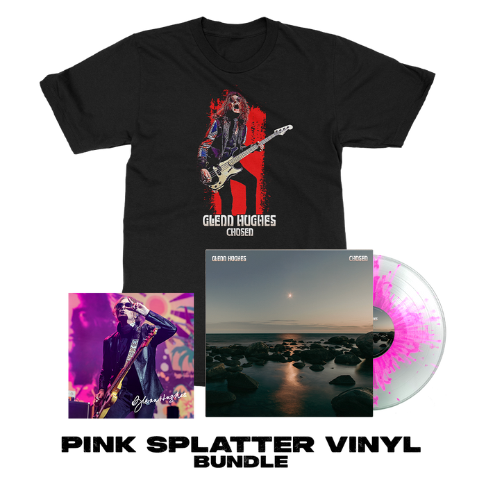 Glenn Hughes - Chosen - Pink Splatter Vinyl Bundle