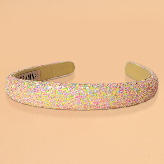 Kids shimmer puff hair band with soft cushioned design for stylish everyday wear and comfort