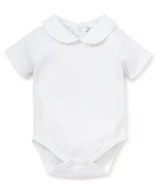 Kissy Kissy S/S Knit Bodysuit Picot on Collar