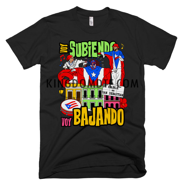 La SanSe “Voy Subiendo Voy Bajando” Premium T-Shirt - Puerto Rico Streetwear