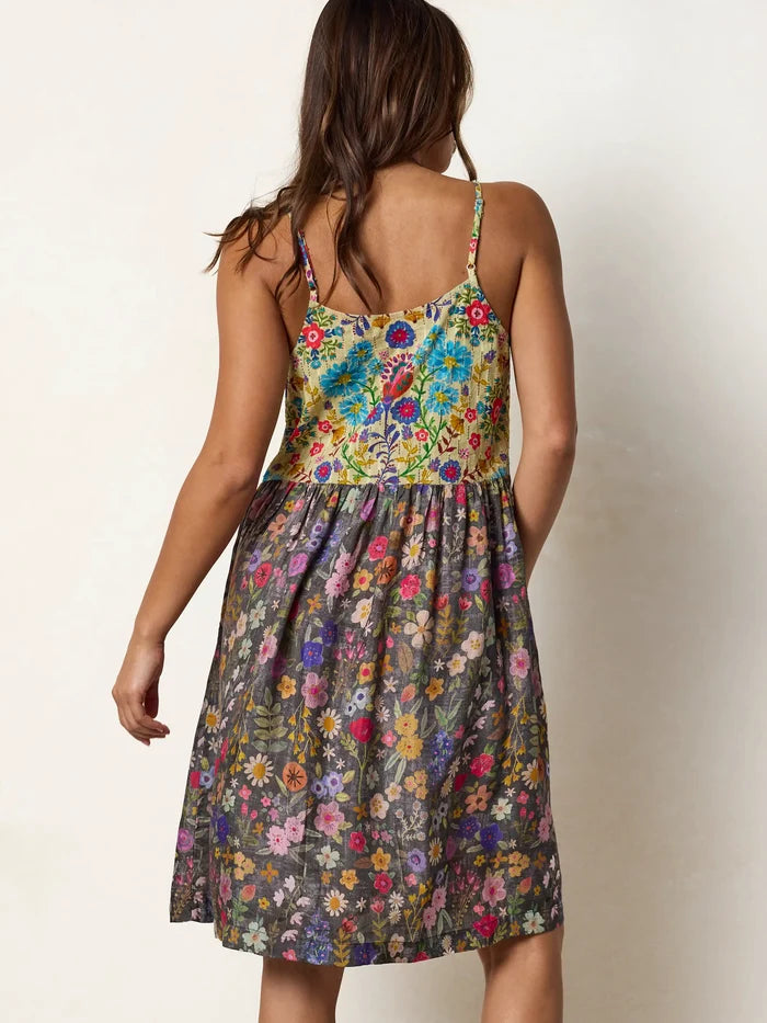 Lana Mini Dress - Flung Floral Wildflowers-view 6