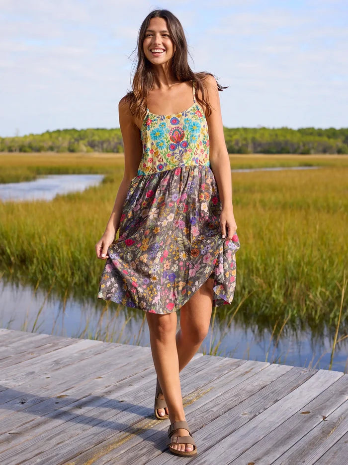 Lana Mini Dress - Flung Floral Wildflowers-view 8