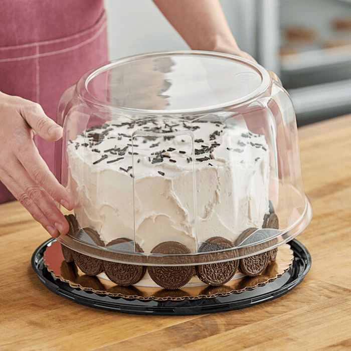 Large Premium Clear Scalloped Dome Lid Container - TEM IMPORTS™