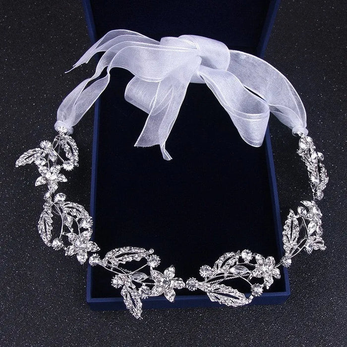 Wedding Hair Accessories - Silver Crystal Bridal Headband