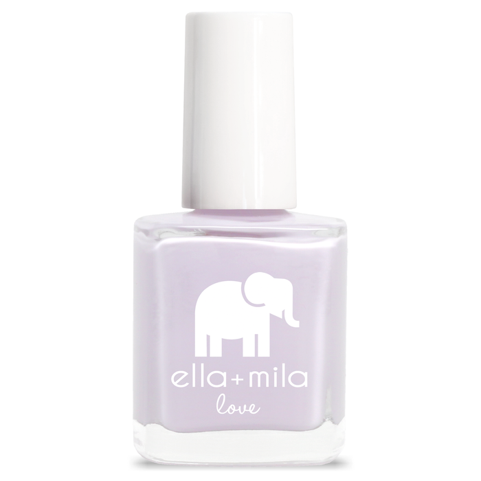 Lilac Luster light pastel purple nail polish bottle – ella+mila