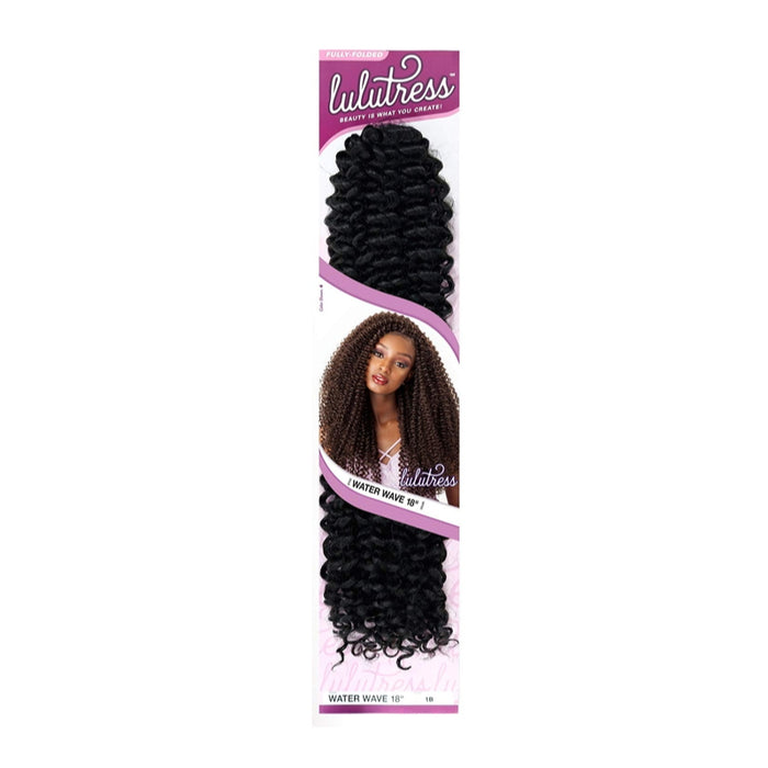 Sensationnel Lulutress Water Wave braid in black with curly textured water wave style