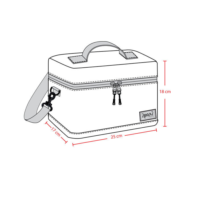 Lunch Box Blue Printed Dinos-3
