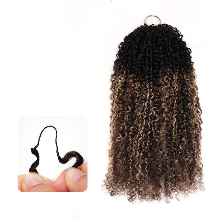 MATCH SALE|QVR Sun-Kissed Blonde Mixed Highlights Burmese Kinky Curly Crochet Hair