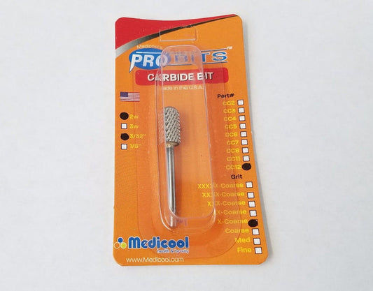 Medicool Safety Carbide Bits *EXTRA-COARSE* Grit  - 2way (CC12)