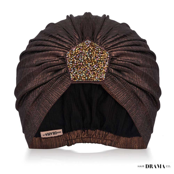 Metallic Turban - Bronze