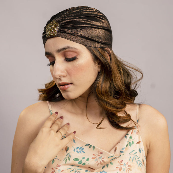 Metallic Turban - Bronze