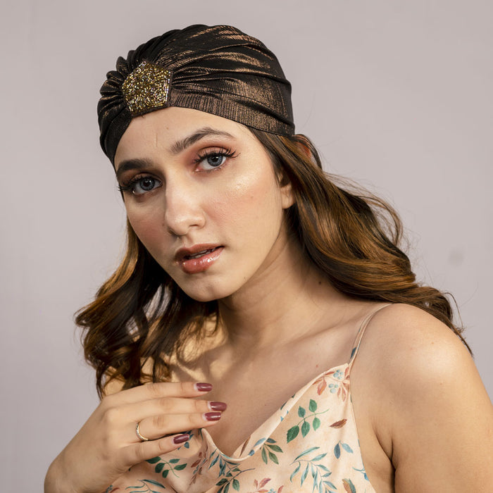 Metallic Turban - Bronze