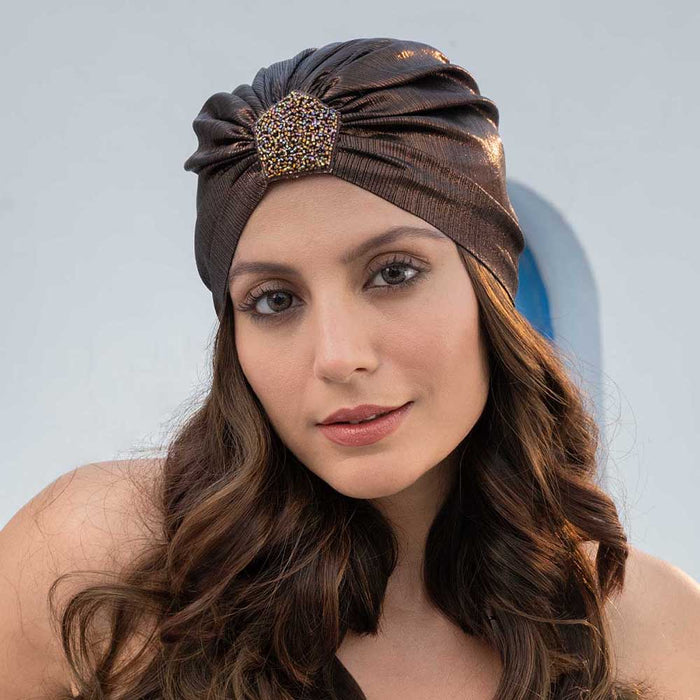Metallic Turban - Bronze