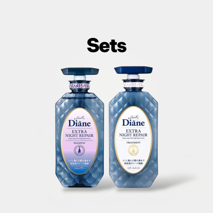 Moist Diane Extra Night Repair Set (Shampoo + Treatment) 450ml مجموعة ديان إكسترا نايت ريبير (شامبو + علاج) - Princess Cosmetics Qatar