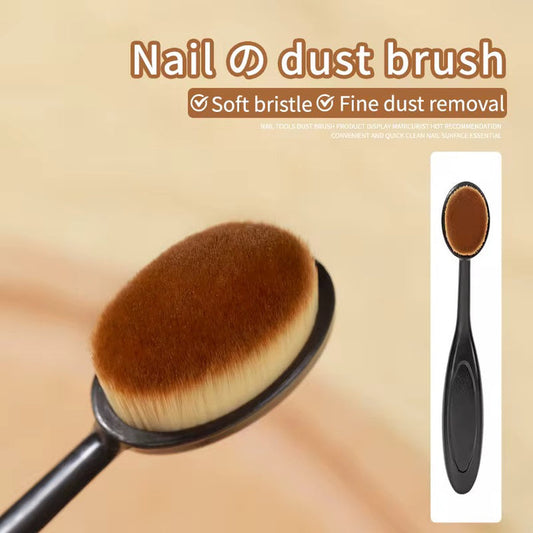 Nail Dust Brush - Buffer Brush – Soft Bristles for Chrome, Acrylic & Gel Dust Cleaning