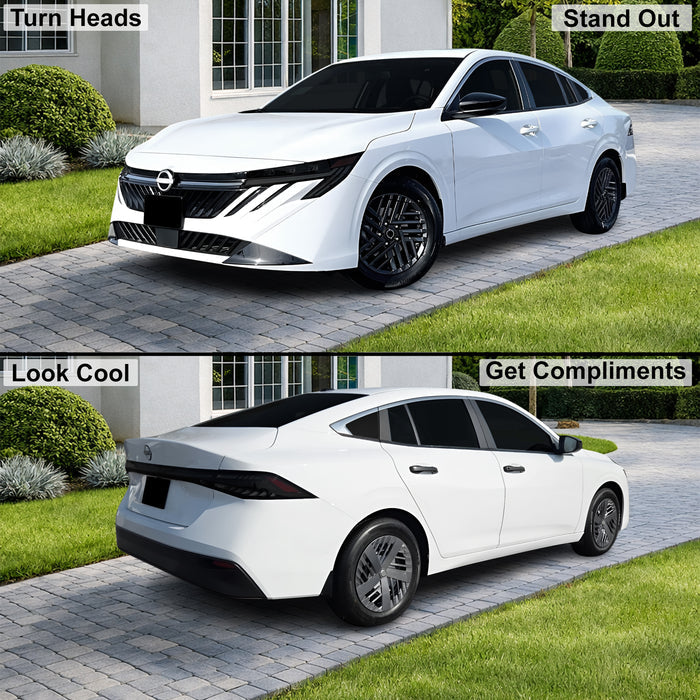 Nissan Sentra 2026+ Dark Smoke Headlight & Taillight Tint Kit – Precut Vinyl Lens Overlays Film