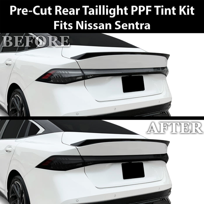 Nissan Sentra 2026+ Dark Smoke Headlight & Taillight Tint Kit – Precut Vinyl Lens Overlays Film