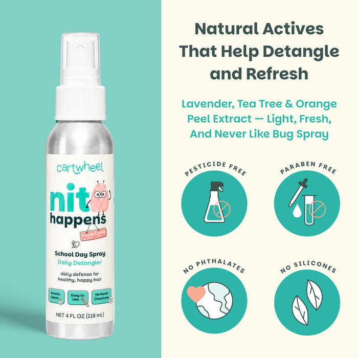 Nit Happens School Day Spray - Daily Detangler