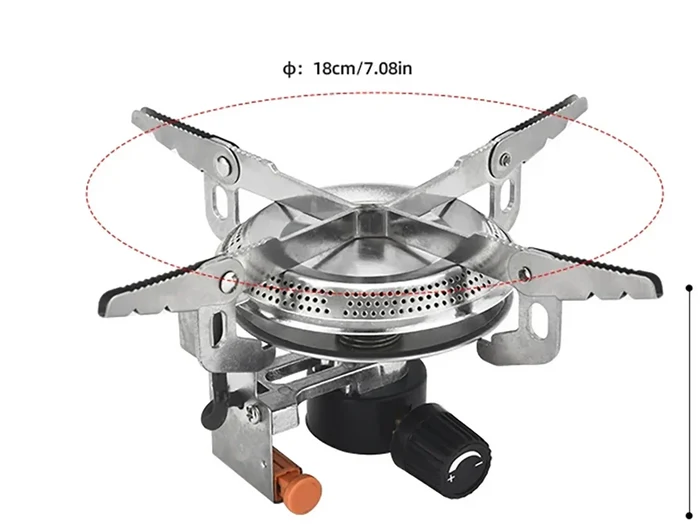 NNEOBA Ultralight Camping Gas Stove Head Silver