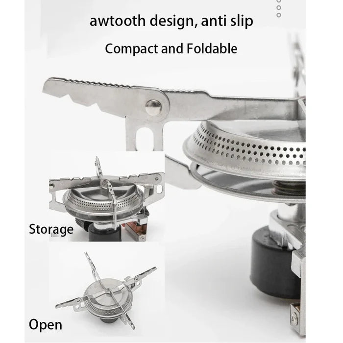 NNEOBA Ultralight Camping Gas Stove Head Silver