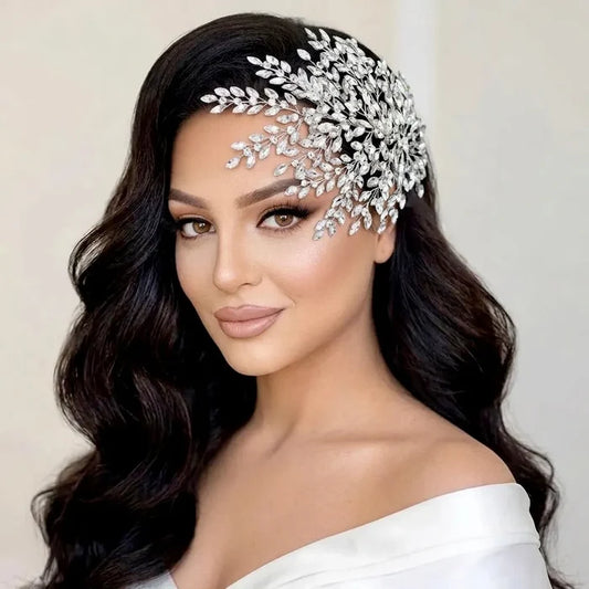 Wedding Hair Accessories - Crystal Bridal Headdress Headpiece - Available in Silver and Gold