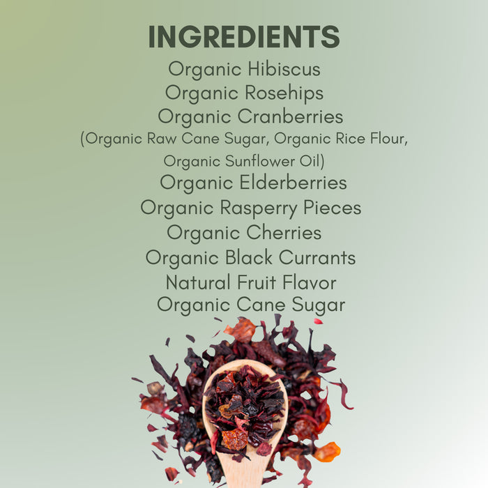 Organic Sweet Cherry - Berry - Loose Leaf Tea - Full Leaf Tea Company