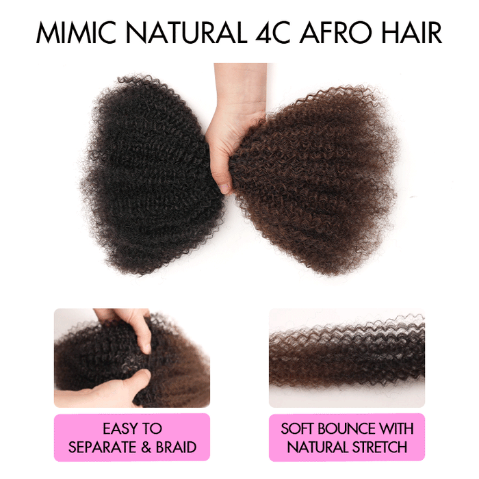 qvr afro kinky hair ombre brown for 4c hair protective style try now