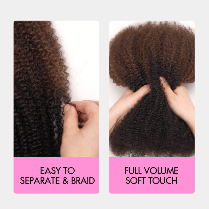 qvr afro kinky human hair brown blend for dreadlocks look buy today