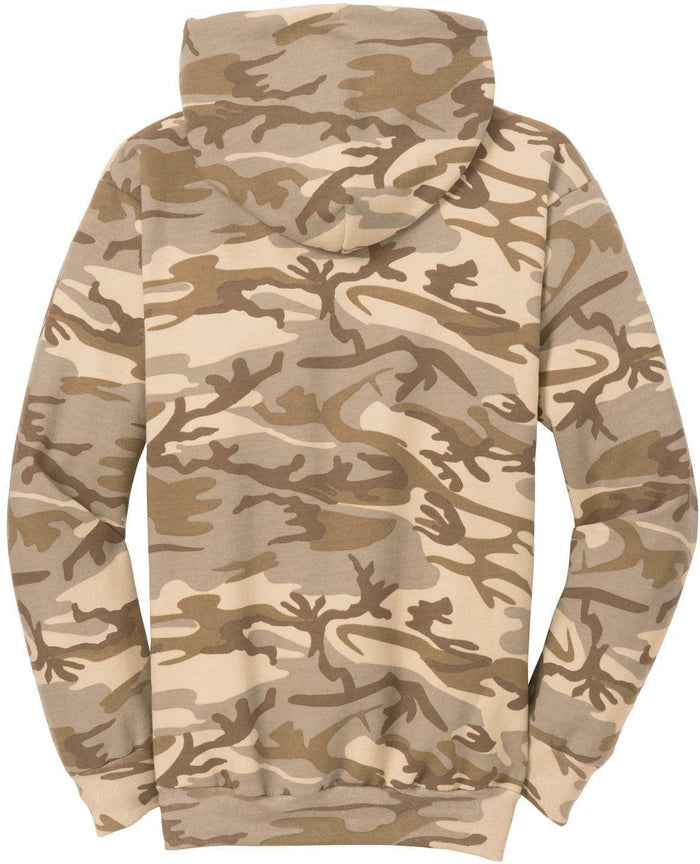 no-logo Port & Company Core Fleece Camo Pullover Hooded Sweatshirt-Regular-Port & Company-Thread Logic