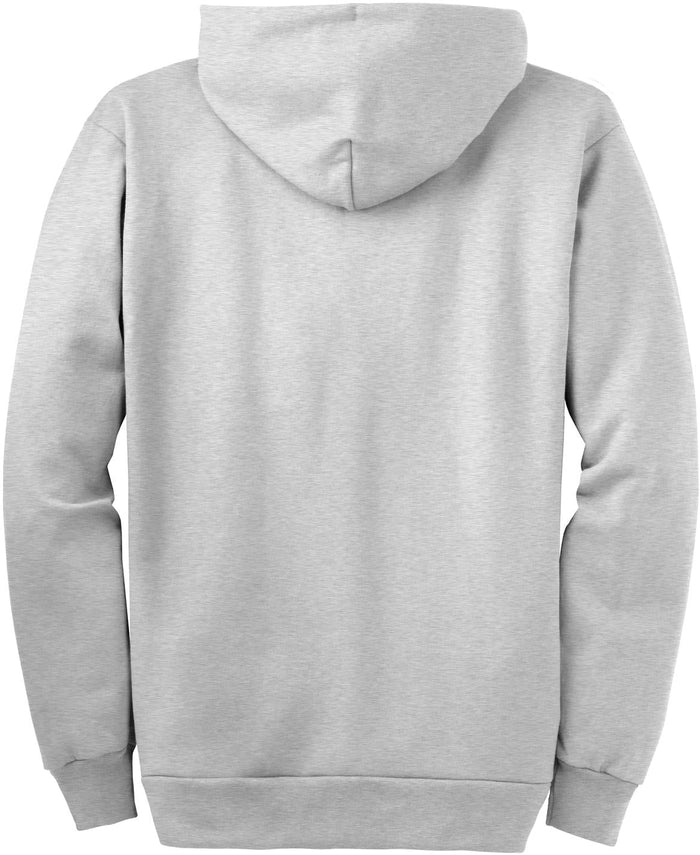 no-logo Port & Company Tall Ultimate Full- Zip Hooded Sweatshirt-Regular-Port & Company-Thread Logic