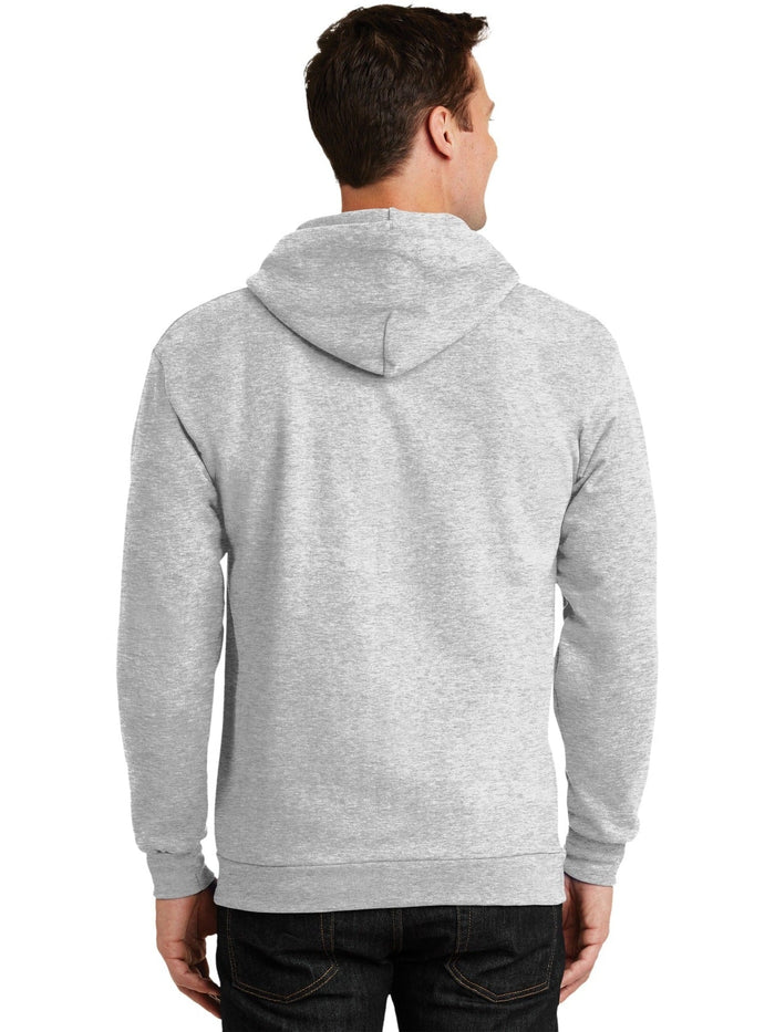 no-logo Port & Company Tall Ultimate Full- Zip Hooded Sweatshirt-Regular-Port & Company-Thread Logic