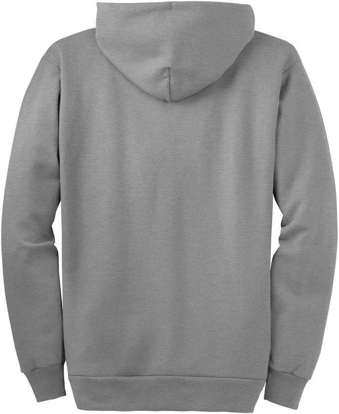 no-logo Port & Company Tall Ultimate Full- Zip Hooded Sweatshirt-Regular-Port & Company-Thread Logic