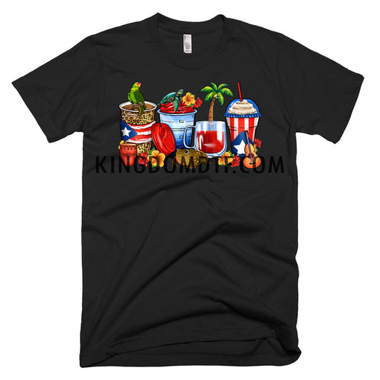 Puerto Rico Coffee Cups Premium T-Shirt - Puerto Rico Streetwear (01)