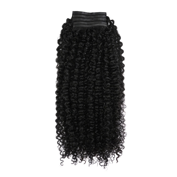 QVR Tight Curly PU Clip In Hair Extensions 9PCS 5PCS Volumizer Human Hair