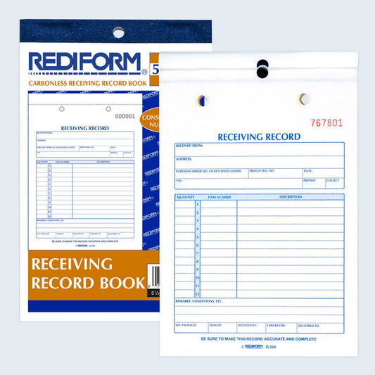 Receiving Record Book 2L260