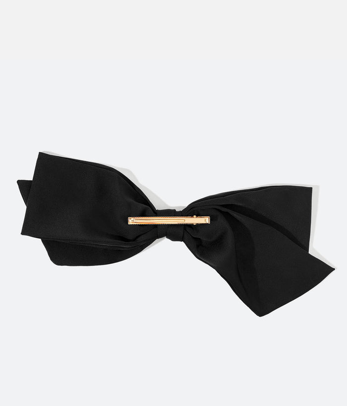 Recycled Fabric Oversized Bow Hair Clip – Elegant & Eco-Friendly