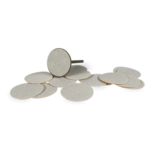 Replacement disposable white files for pedicure disc 100 grit S