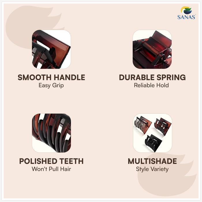 Aesthetic Hair Accessories for Women Cube Hair Claw Clips Set