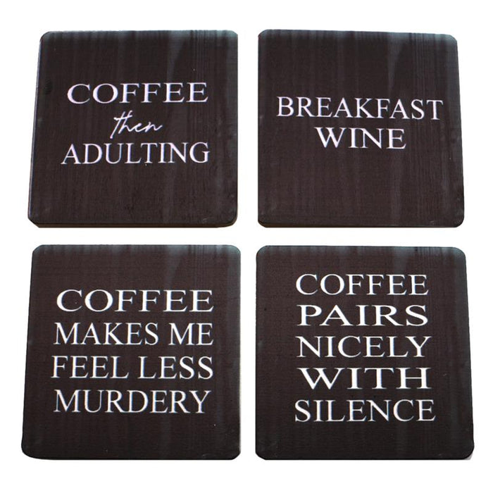 Set Of 4 Coaster Coffee