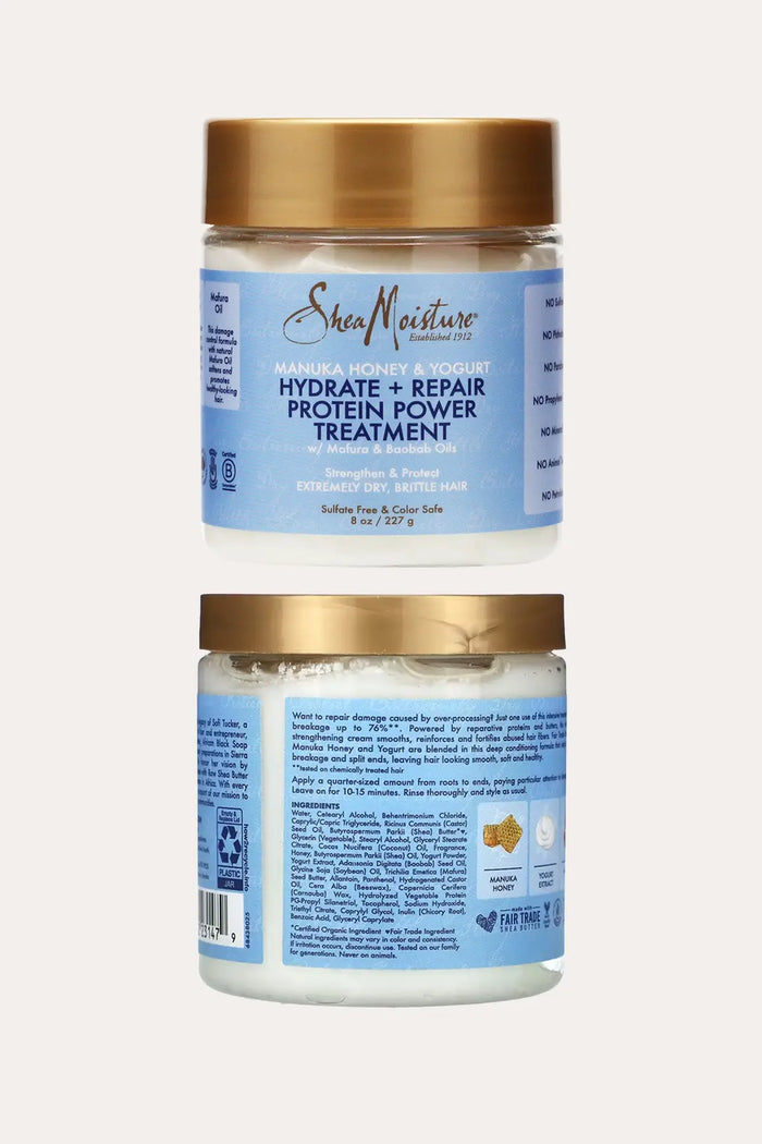 SHEA MOISTURE MANUKA HONEY & YOGURT HYDRATE+REPAIR PROTEIN POWER TREATMENT 8oz - BSW BEAUTY CANADA