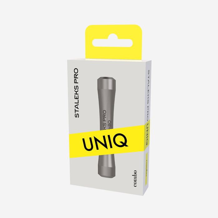 SILVER Combo pusher UNIQ 10 - Handle (for replaceable working parts)-STALEKS PRO-Gel Essentialz