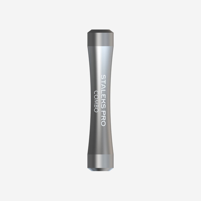 SILVER Combo pusher UNIQ 10 - Handle (for replaceable working parts)-STALEKS PRO-Gel Essentialz
