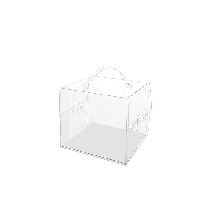 110x110x110mm Clear Square Box With Handle - TEM IMPORTS™